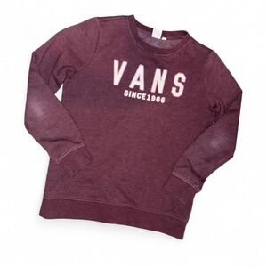 Vans Skater Sweatshirt Burgundy Unisex Men's Ladies Small